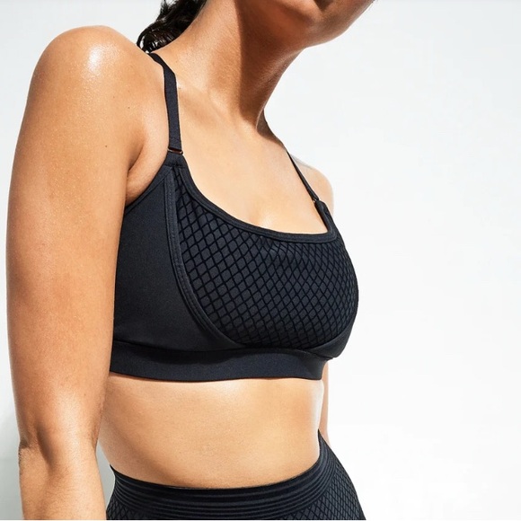 SPECIAL FX LOW-IMPACT FLOCKED SPORTS BRA size Large NWOT - Picture 2 of 8